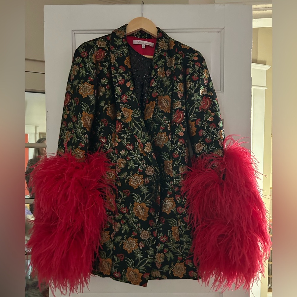 Lovers & Friends brocade long blazer